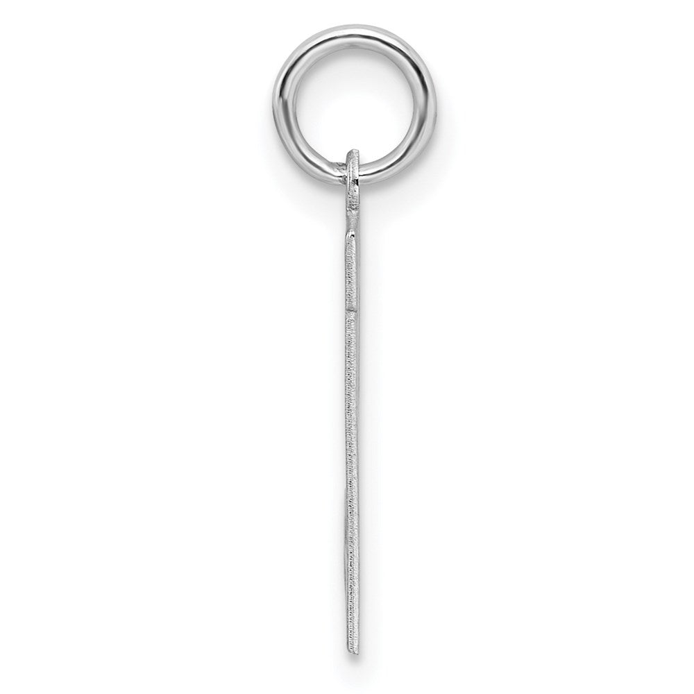 Sterlingsilber Silber/rhodiniert Satiniert Zahl 21 Charm