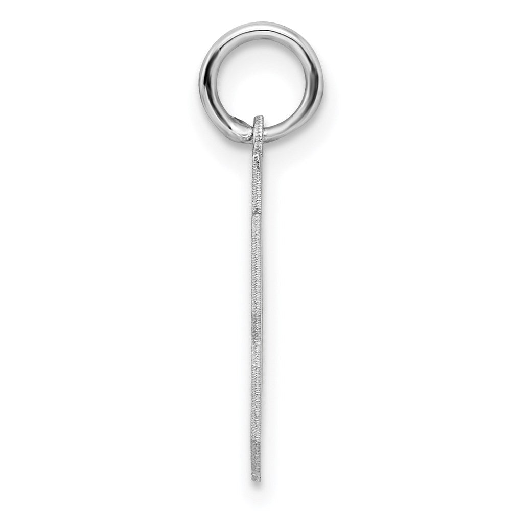 Sterlingsilber Silber/rhodiniert Satiniert Zahl 23 Charm