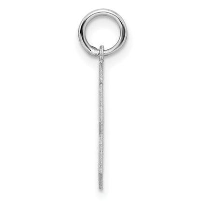 Sterlingsilber Silber/rhodiniert Satiniert Zahl 23 Charm
