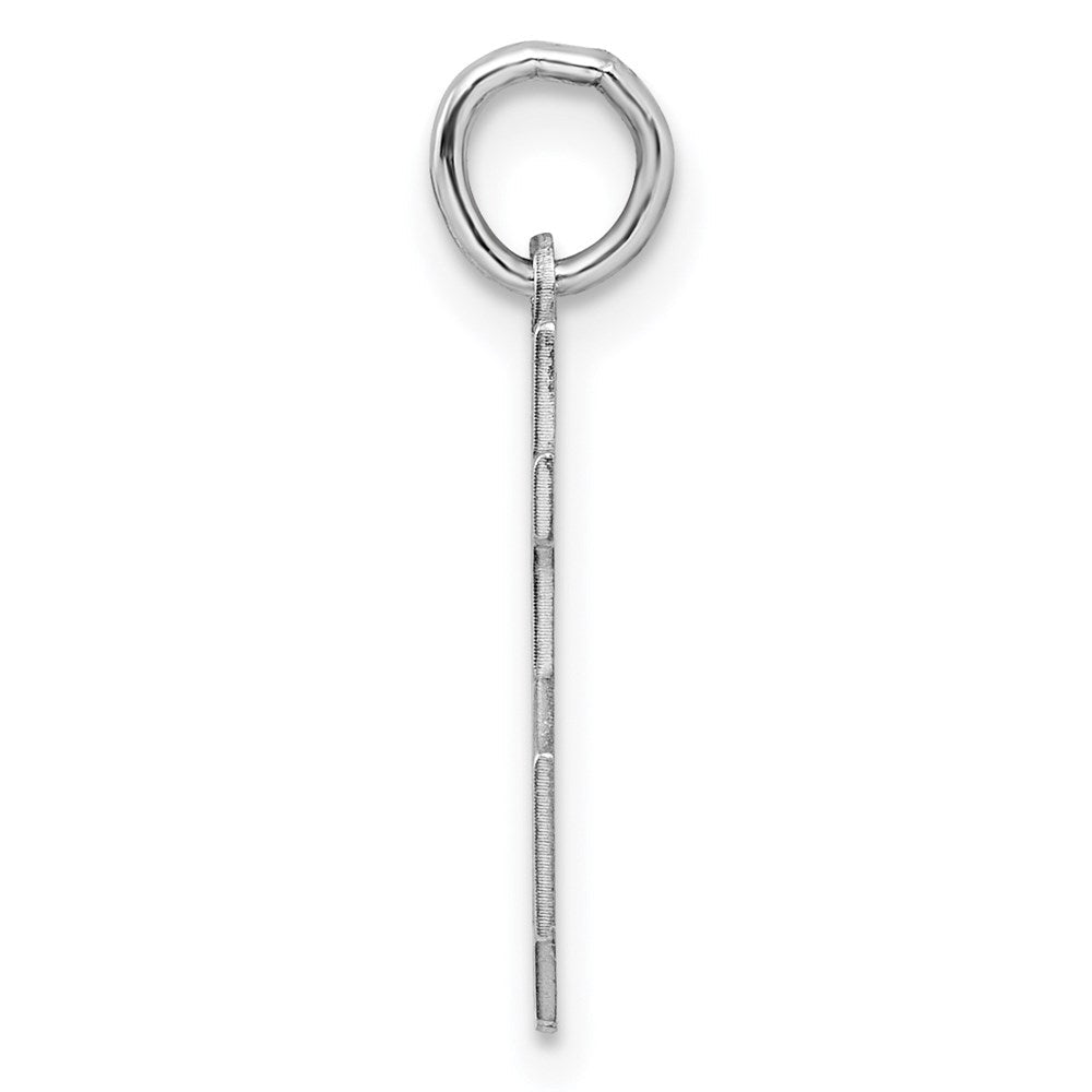 Sterlingsilber Silber/rhodiniert Satiniert Zahl 25 Charm