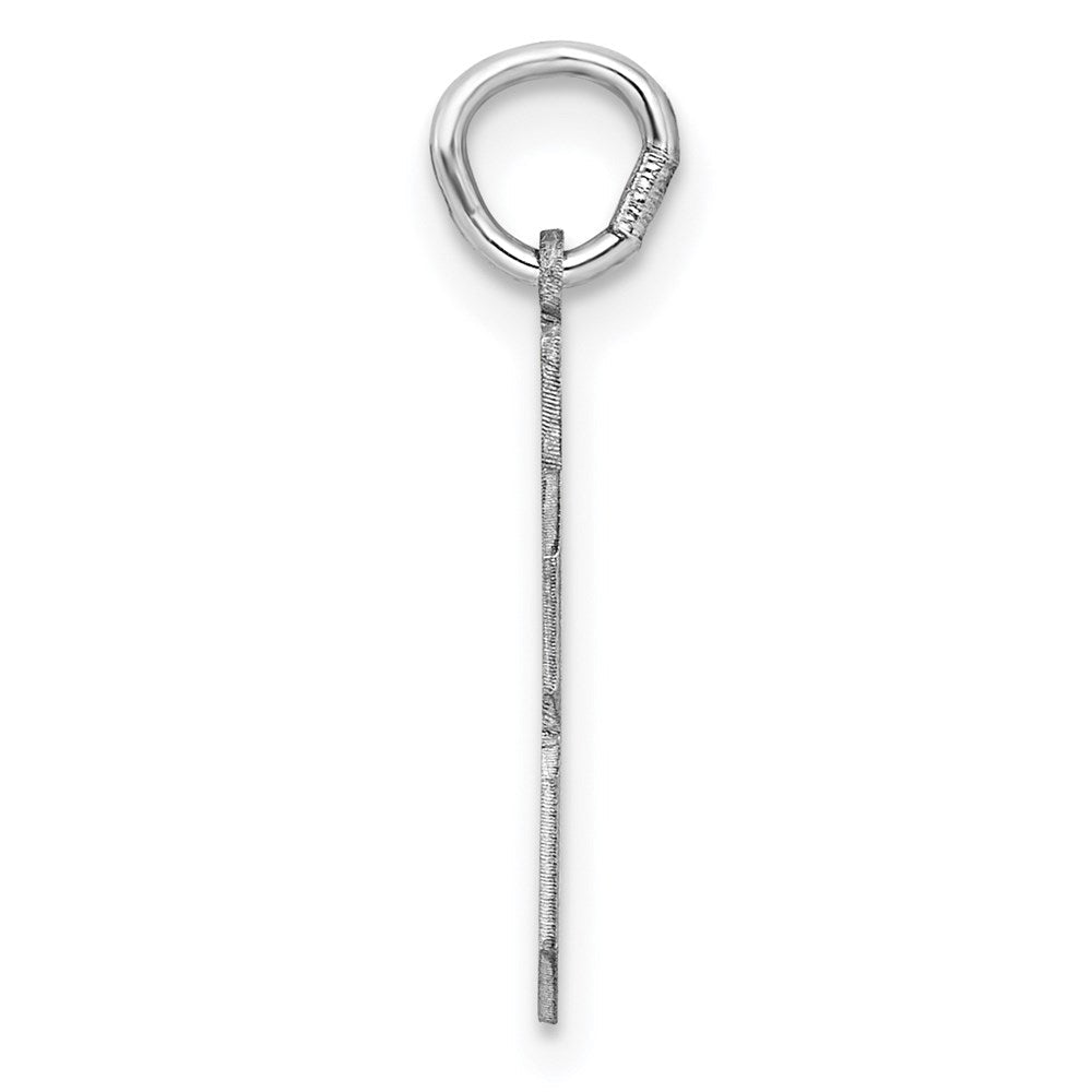 Sterlingsilber Silber/rhodiniert Satiniert Zahl 28 Charm