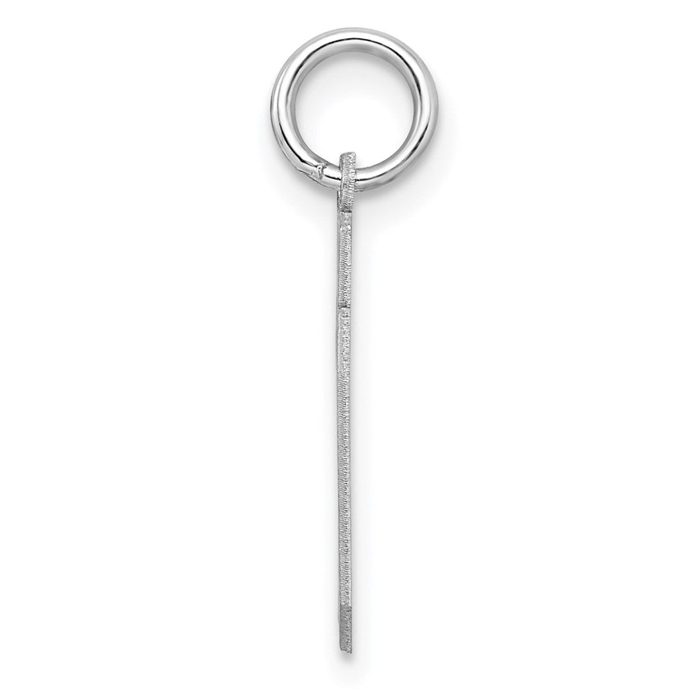 Sterlingsilber Silber/rhodiniert Satiniert Zahl 30 Charm