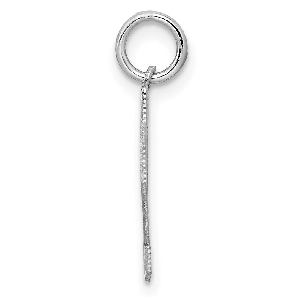 Sterlingsilber Silber/rhodiniert Satiniert Zahl 32 Charm