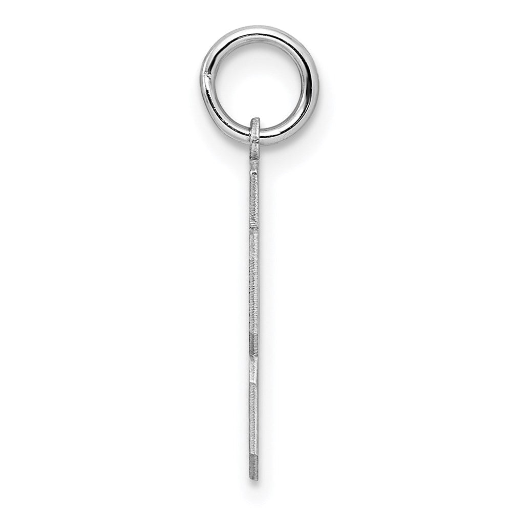 Sterlingsilber Silber/rhodiniert Satiniert Zahl 33 Charm