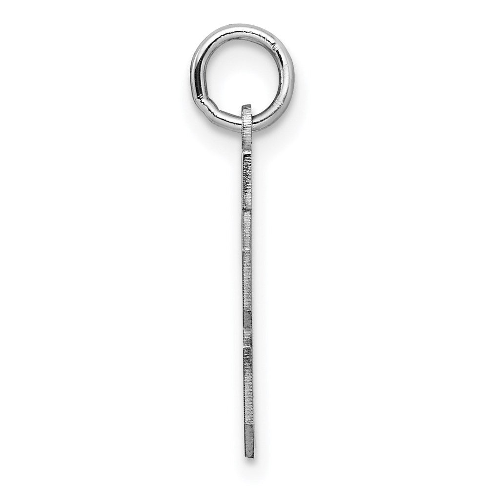 Sterlingsilber Silber/rhodiniert Satiniert Zahl 38 Charm