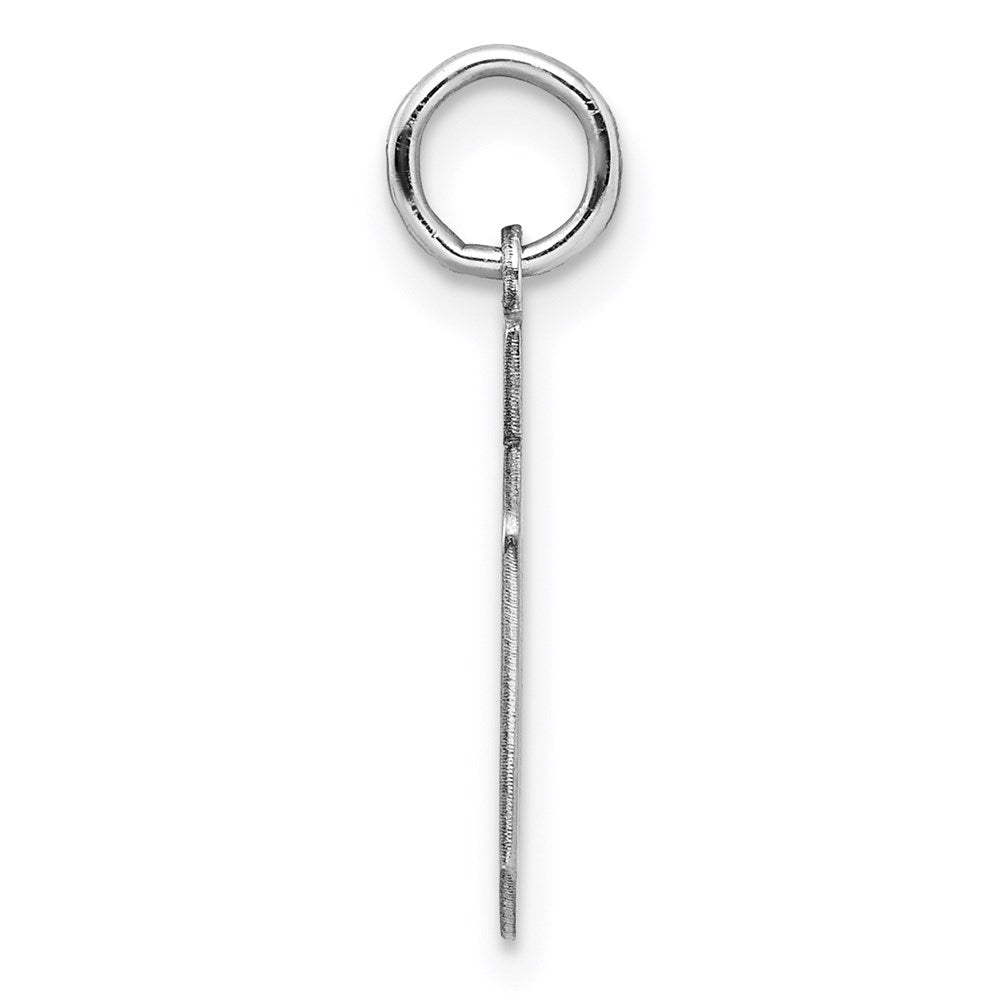 Sterlingsilber Silber/rhodiniert Satiniert Zahl 40 Charm