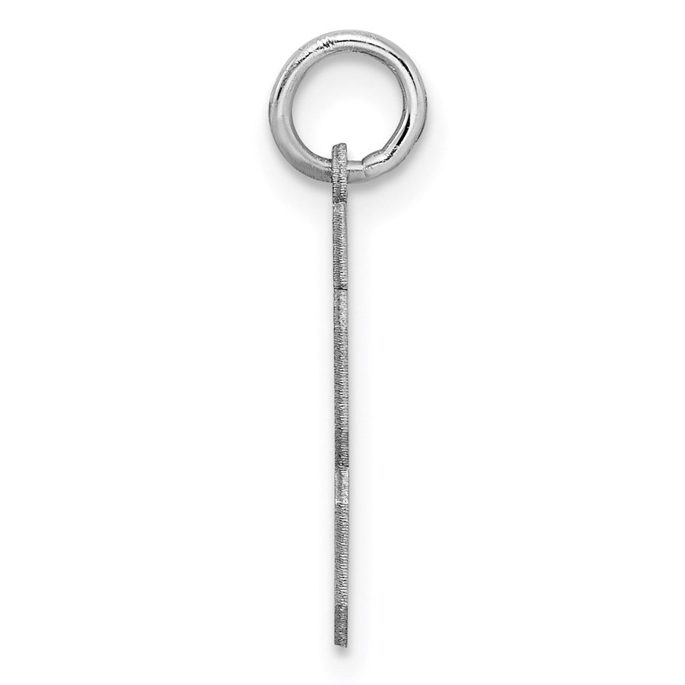 Sterlingsilber Silber/rhodiniert Satiniert Zahl 43 Charm