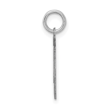 Sterlingsilber Silber/rhodiniert Satiniert Zahl 45 Charm