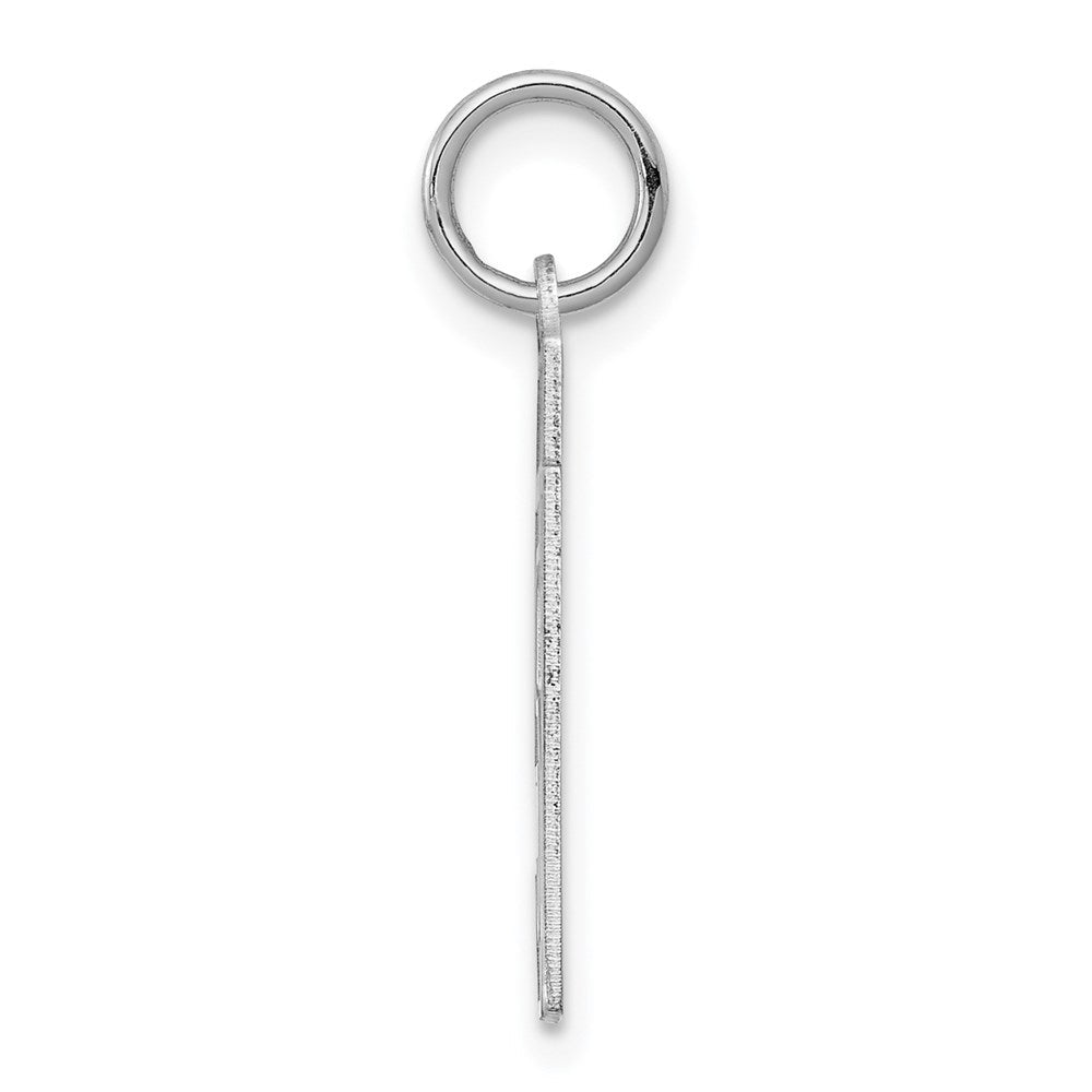 Sterlingsilber Silber/rhodiniert Satiniert Zahl 51 Charm