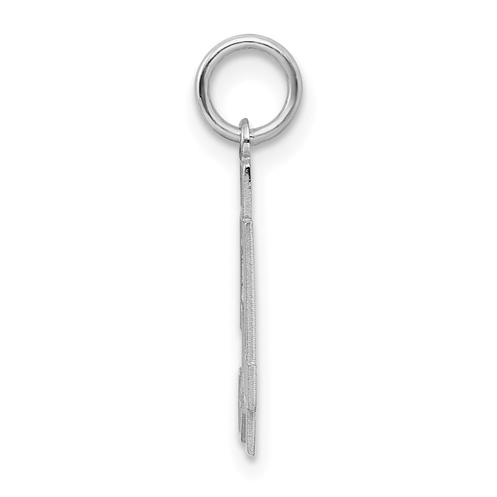 Sterlingsilber Silber/rhodiniert Satiniert Zahl 54 Charm