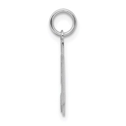 Sterlingsilber Silber/rhodiniert Satiniert Zahl 54 Charm