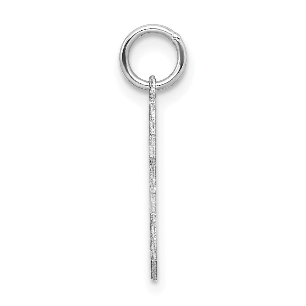 Sterlingsilber Silber/rhodiniert Satiniert Zahl 55 Charm
