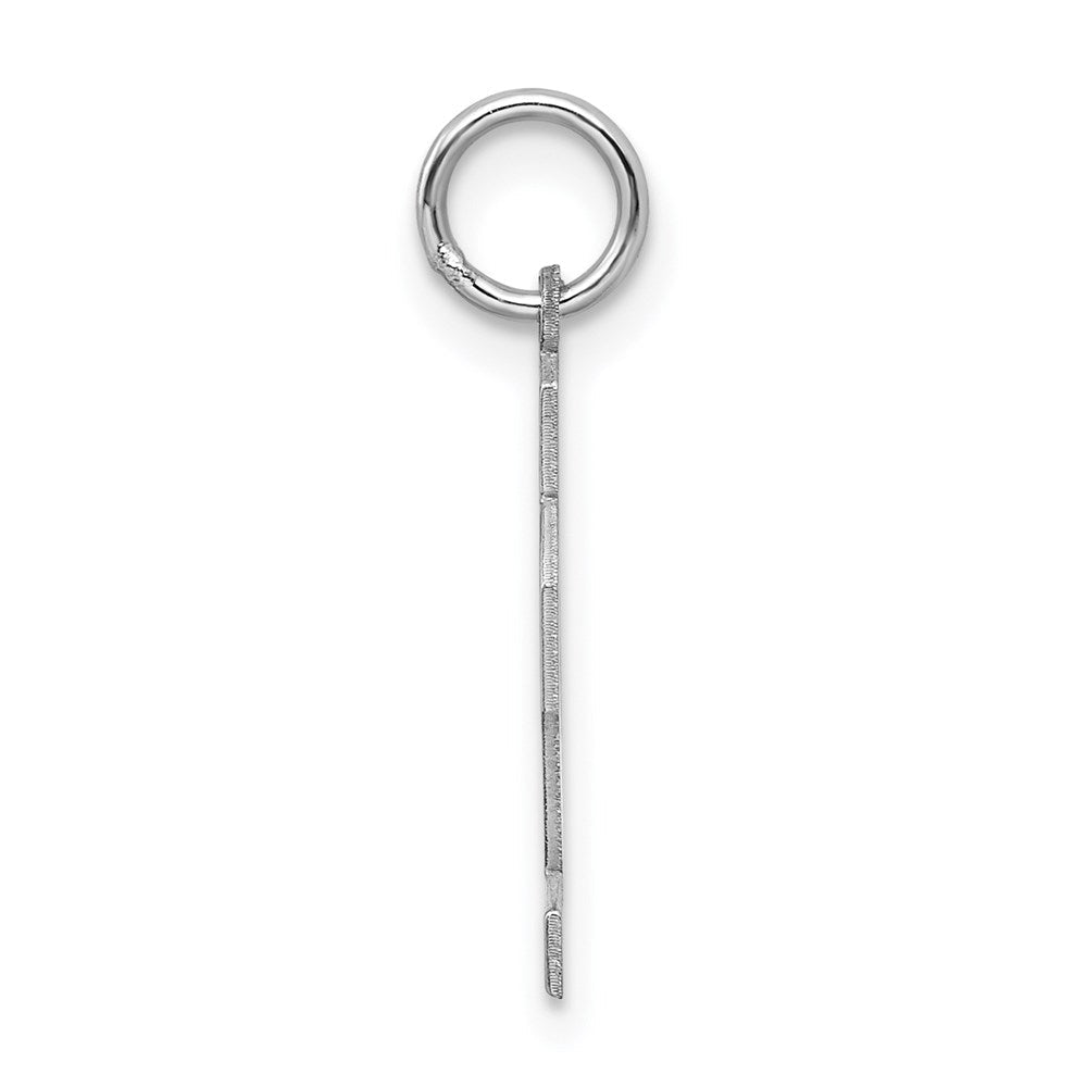 Sterlingsilber Silber/rhodiniert Satiniert Zahl 72 Charm