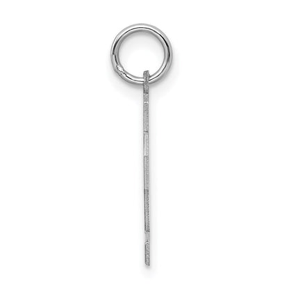 Sterlingsilber Silber/rhodiniert Satiniert Zahl 72 Charm
