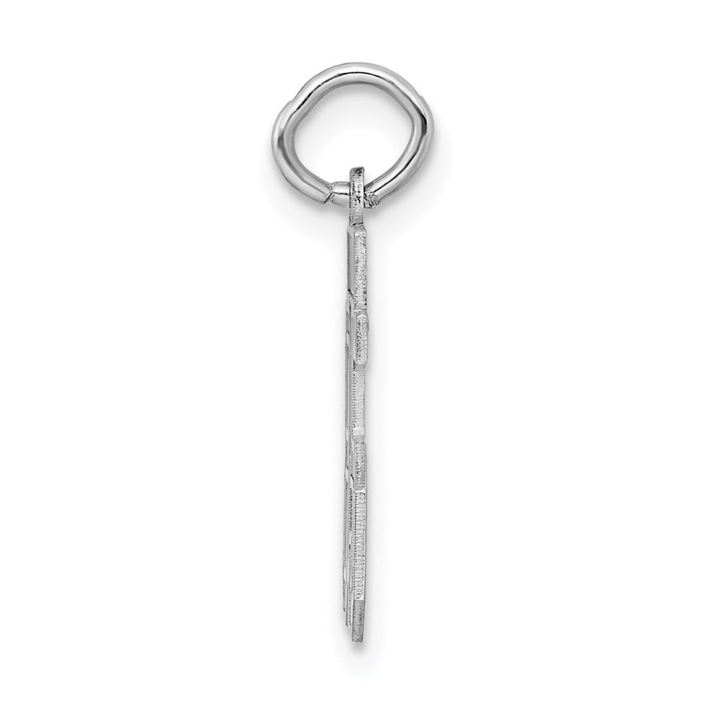 Sterlingsilber Silber/rhodiniert Satiniert Zahl 85 Charm
