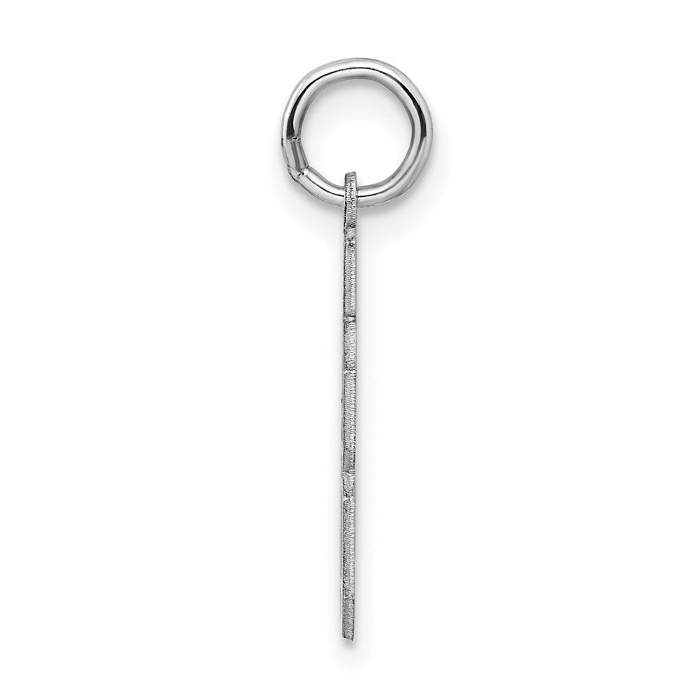 Sterlingsilber Silber/rhodiniert Satiniert Zahl 88 Charm