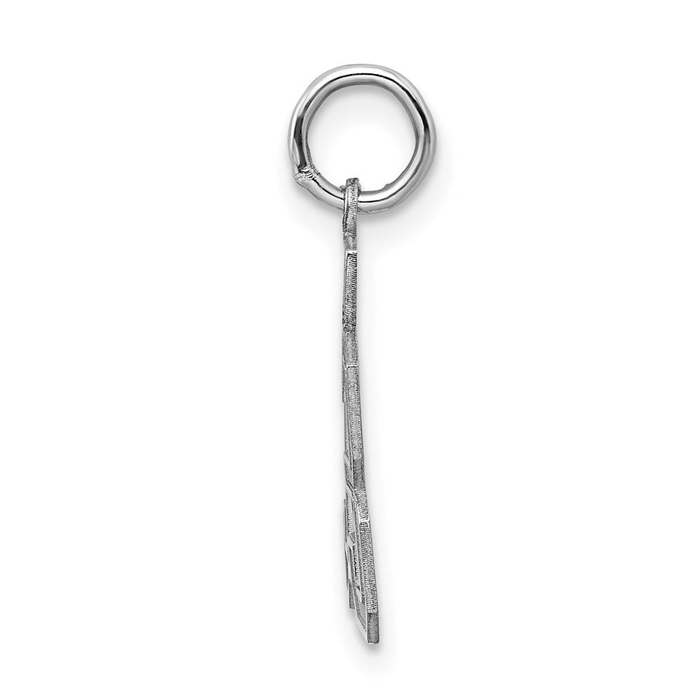 Sterlingsilber Silber/rhodiniert Satiniert Zahl 93 Charm
