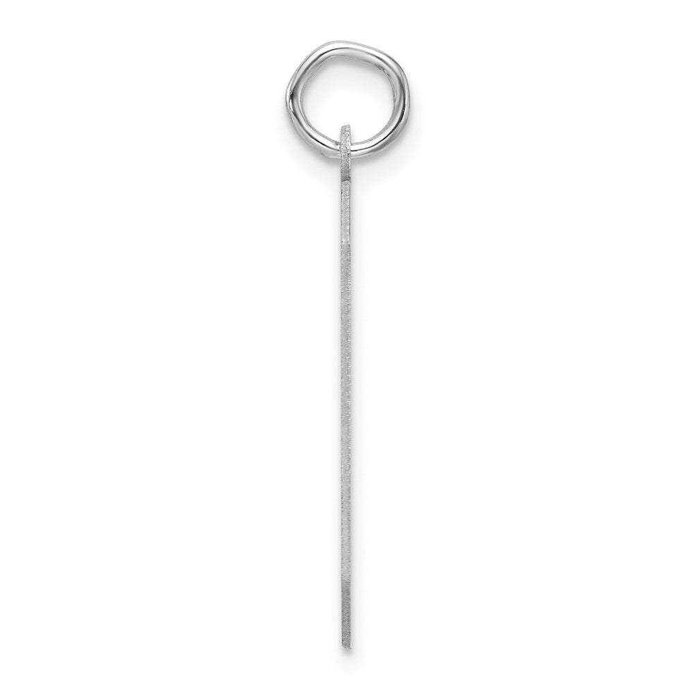 Sterlingsilber /rhodiniert Poliert Zahl 6 Charm