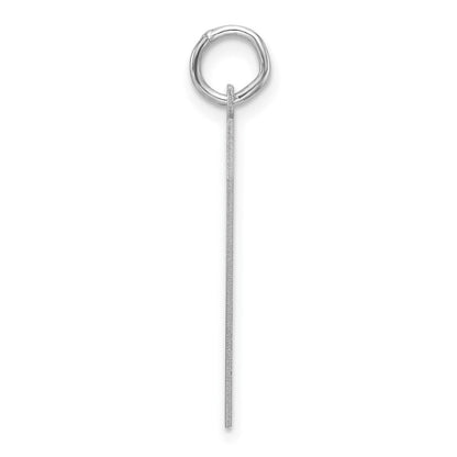 Sterlingsilber /rhodiniert Poliert Zahl 7 Charm