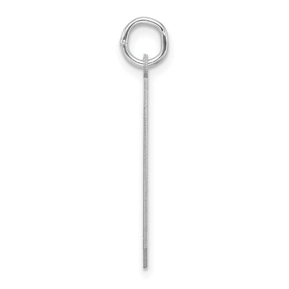 Sterlingsilber /rhodiniert Poliert Zahl 9 Charm