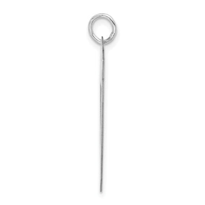 Sterlingsilber /rhodiniert Satiniert Zahl 07 Charm