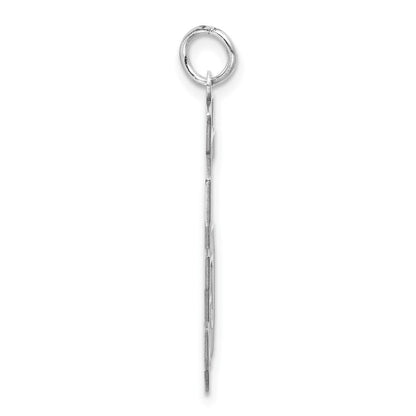 Sterlingsilber /rhodiniert Satiniert Zahl 35 Charm