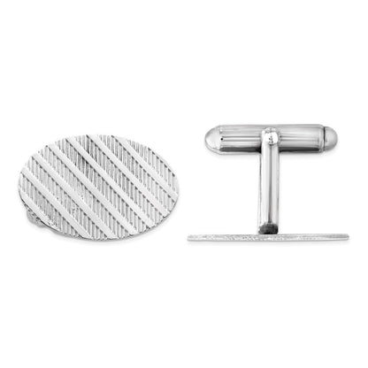Sterlingsilber Rhodiniert Manschette Knöpfe