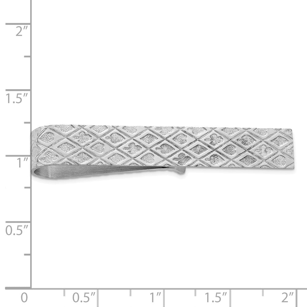Sterlingsilber Rhodiniert Krawatten Stab