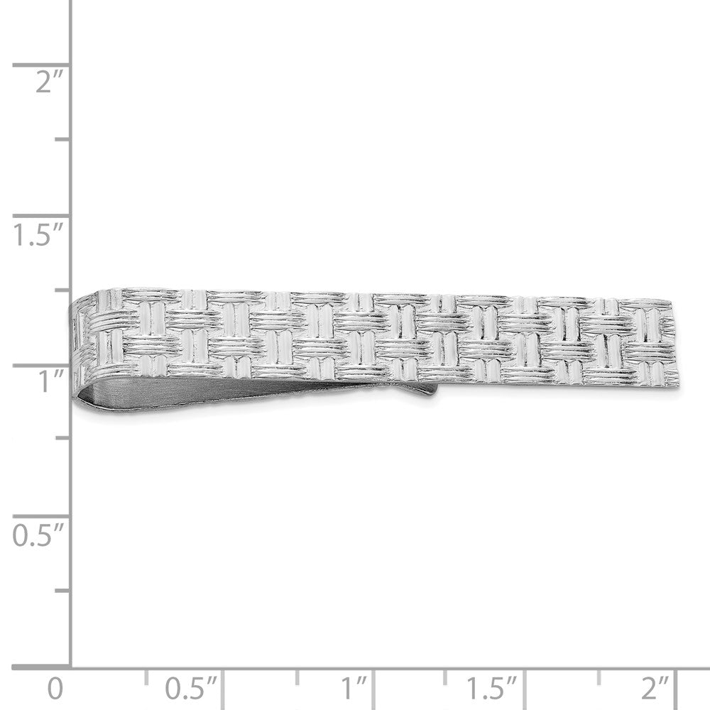 Sterlingsilber Rhodiniert Krawatten Stab