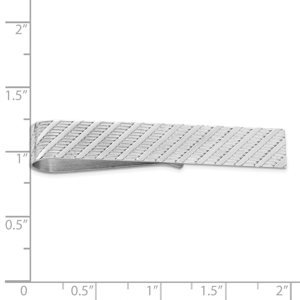 Sterlingsilber Rhodiniert Krawatten Stab