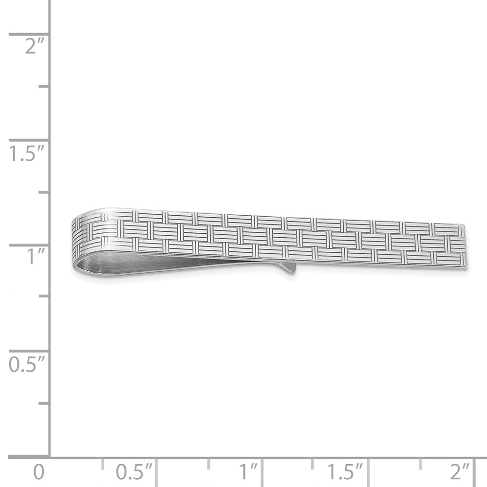 Sterlingsilber Rhodiniert Krawatten Stab