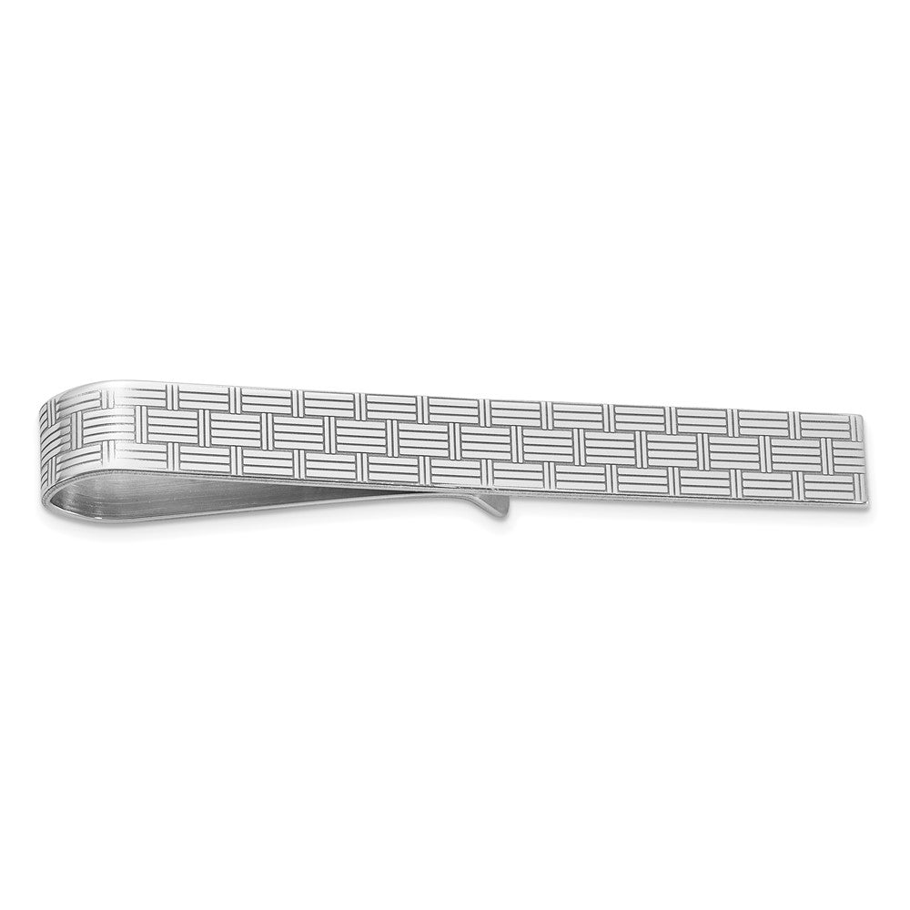 Sterlingsilber Rhodiniert Krawatten Stab
