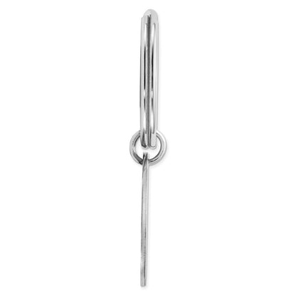 Sterlingsilber Rhodiniert Key Ring