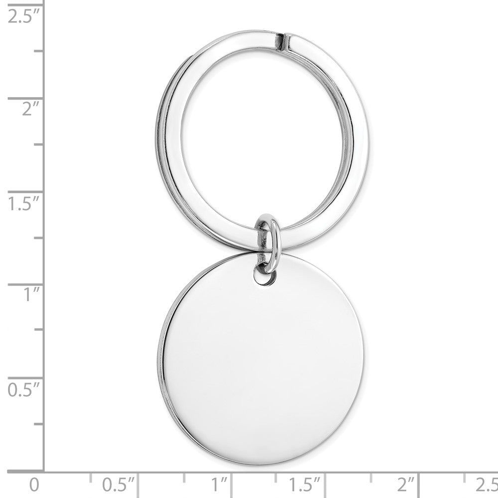 Sterlingsilber Rhodiniert Key Ring