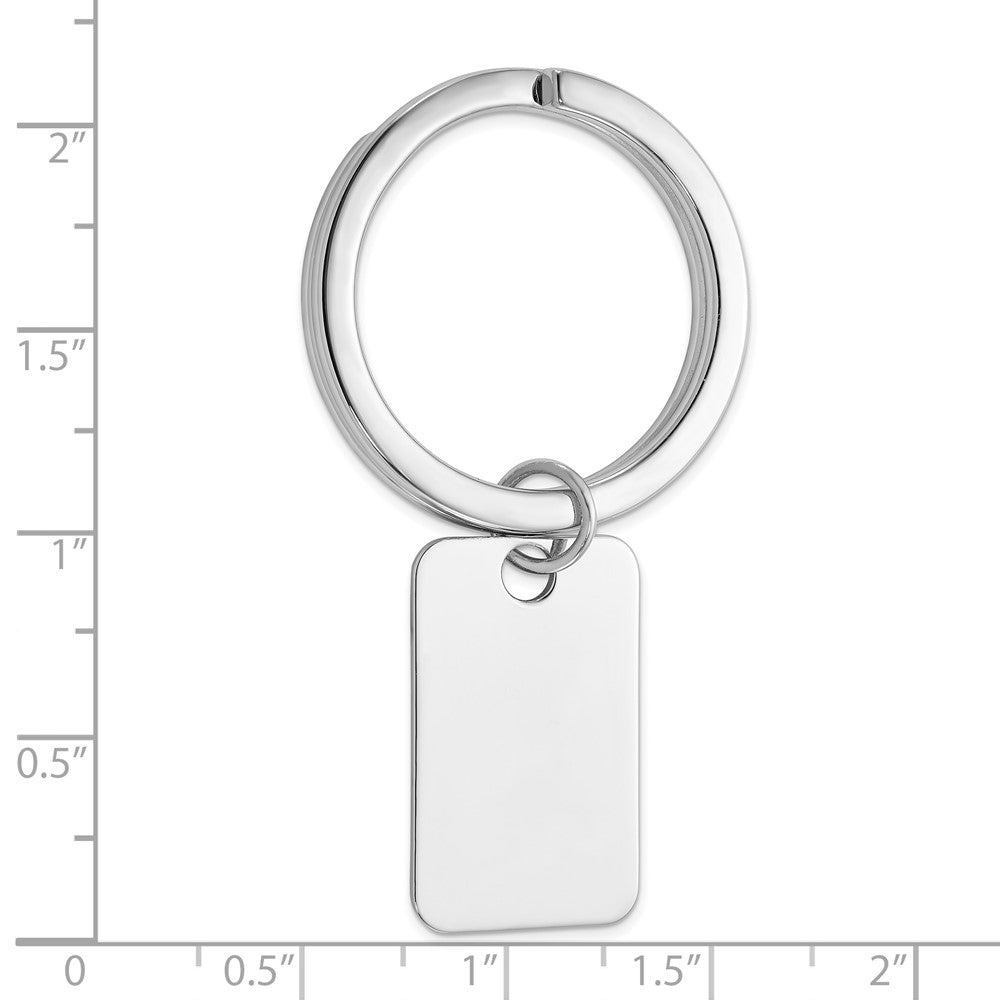 Sterlingsilber Rhodiniert Key Ring