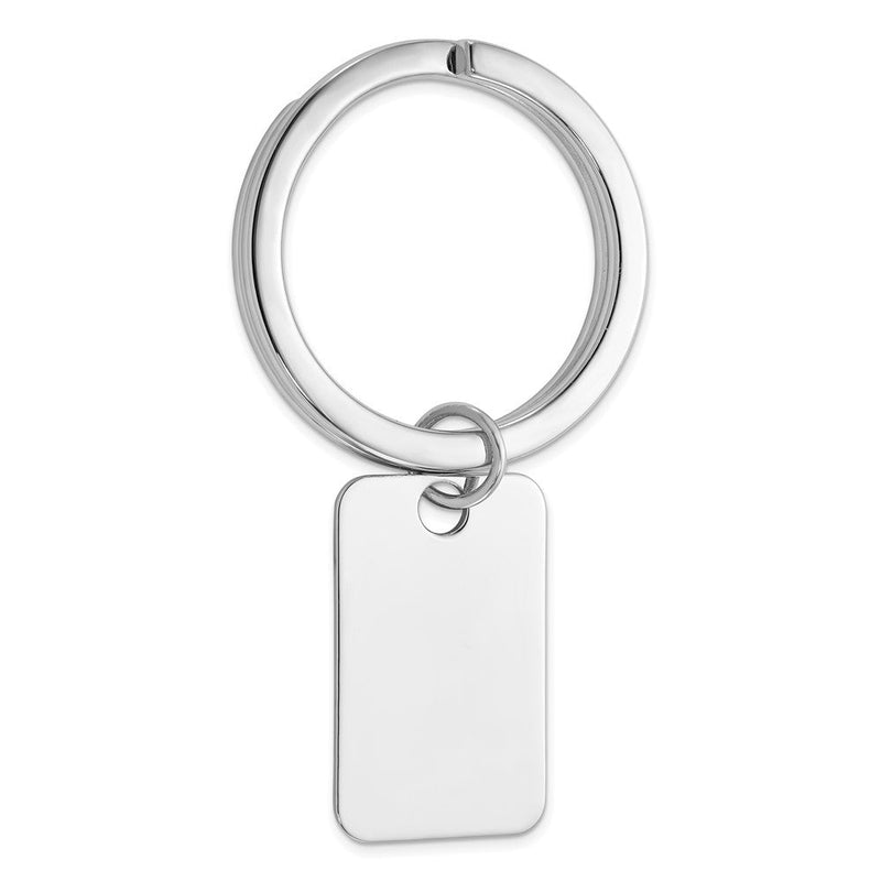 Sterlingsilber Rhodiniert Key Ring