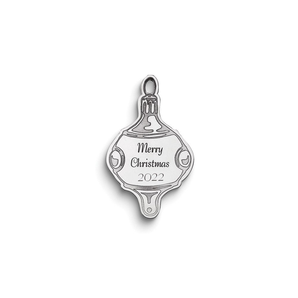 Sterlingsilber Rhodiniert Weihnachten Ornament