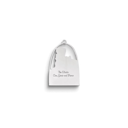 Sterlingsilber Rhodiniert Weihnachten Zug Ornament