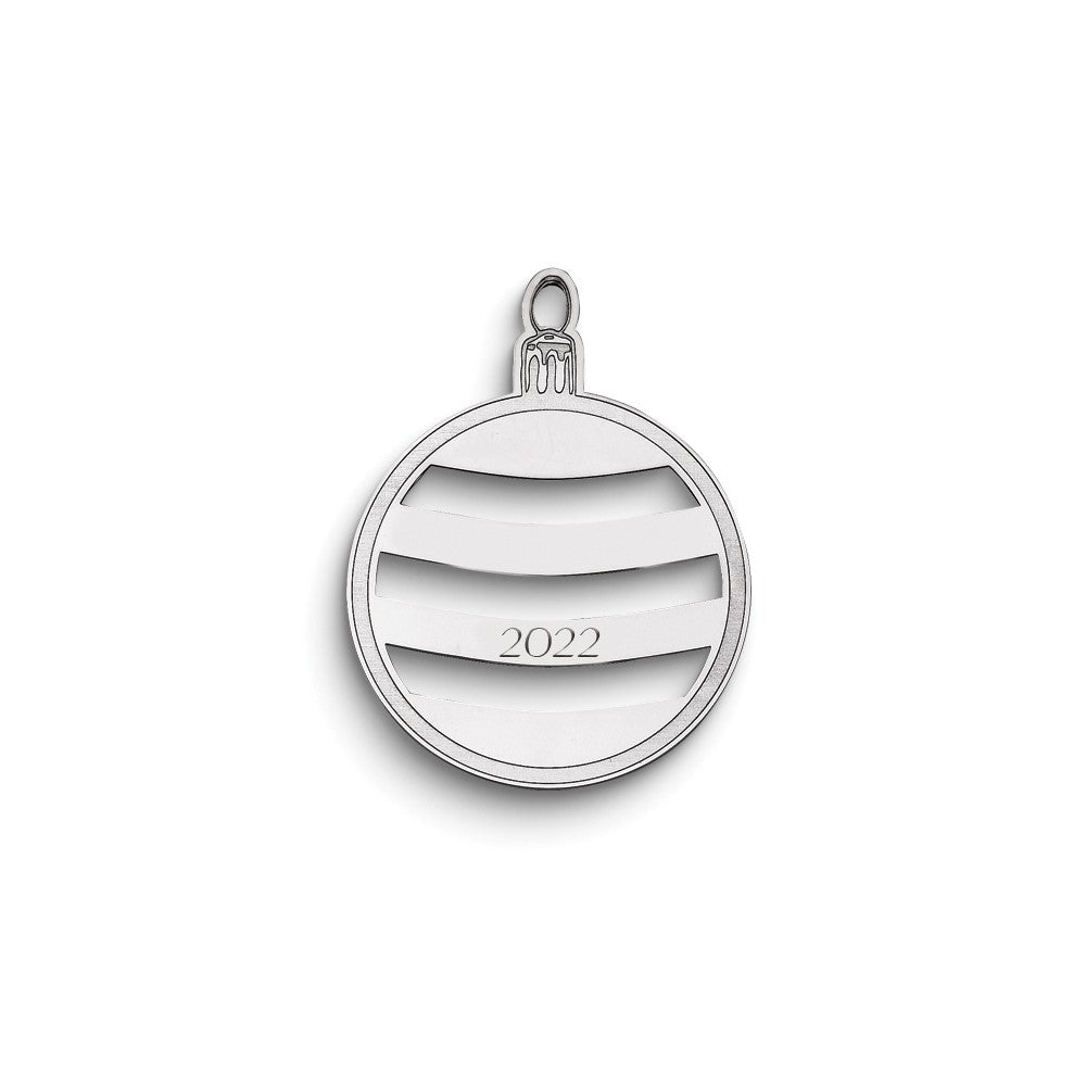 Sterlingsilber Rhodiniert Weihnachten Ornament