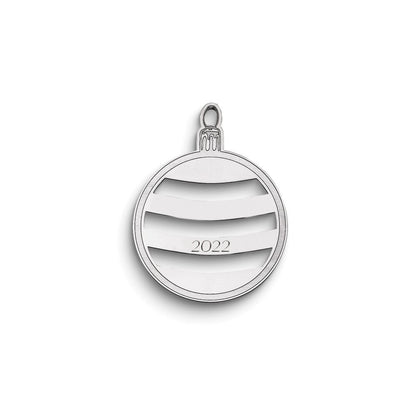 Sterlingsilber Rhodiniert Weihnachten Ornament