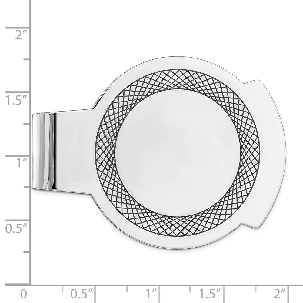 Sterlingsilber Rhodiniert Geldklammer