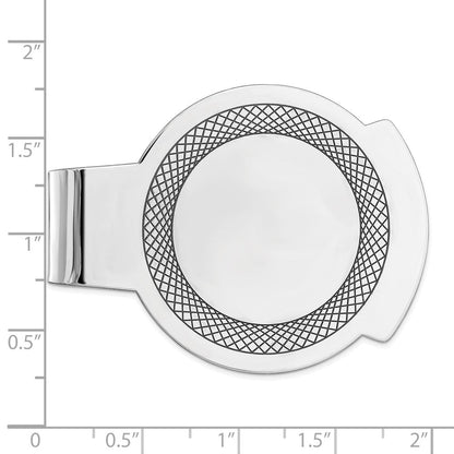 Sterlingsilber Rhodiniert Geldklammer
