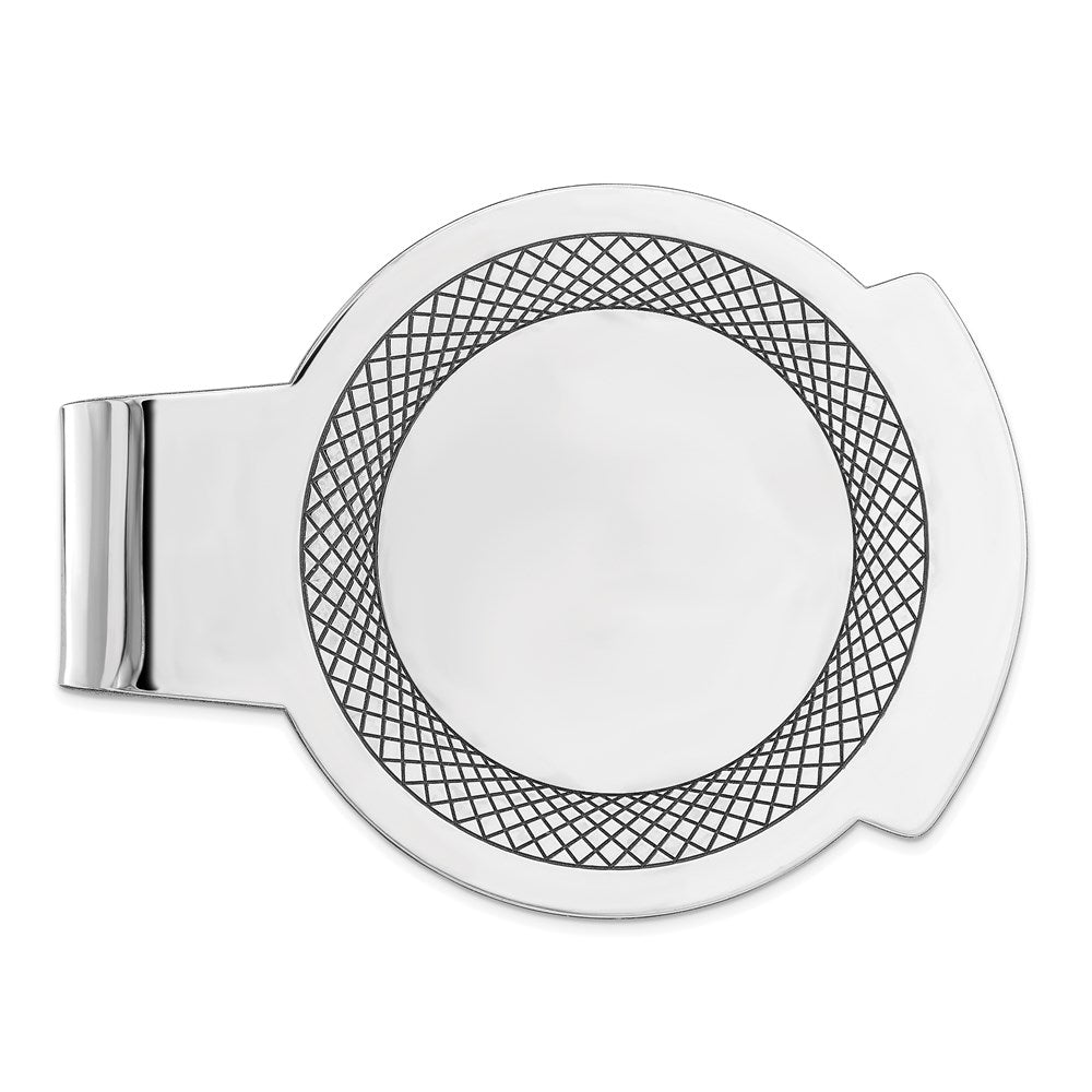 Sterlingsilber Rhodiniert Geldklammer
