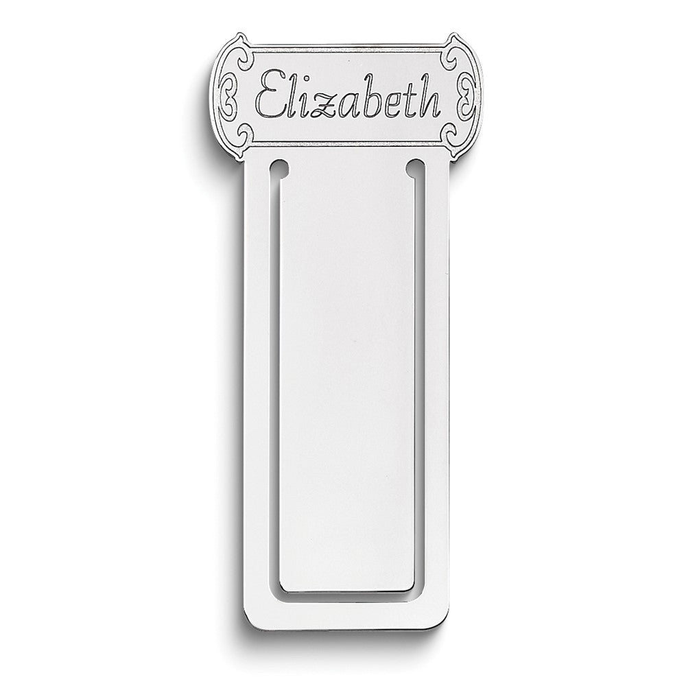 Sterlingsilber Rhodiniert Book Mark