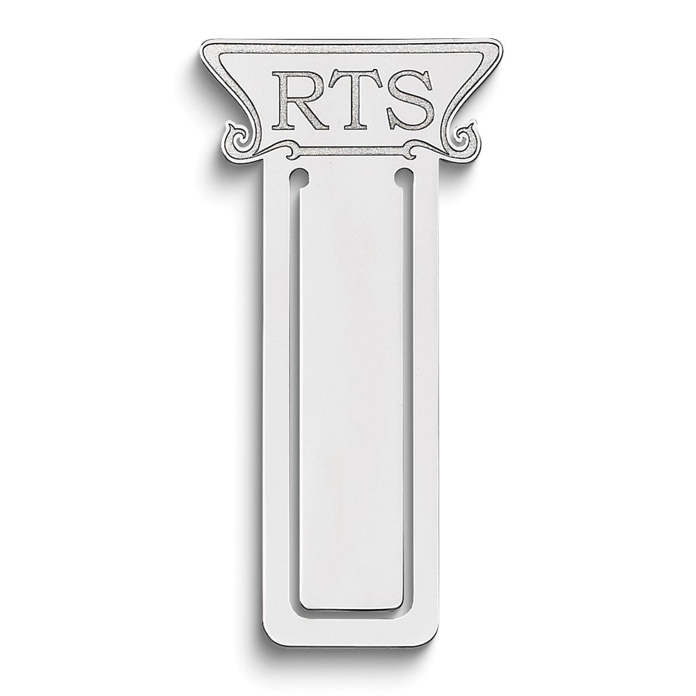 Sterlingsilber Rhodiniert Book Mark