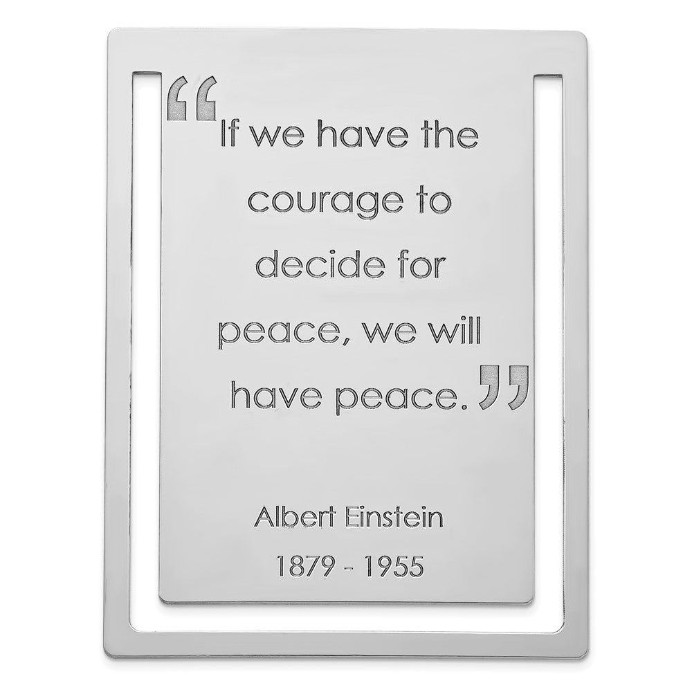 Sterlingsilber Albert Einstein Quote Bookmark