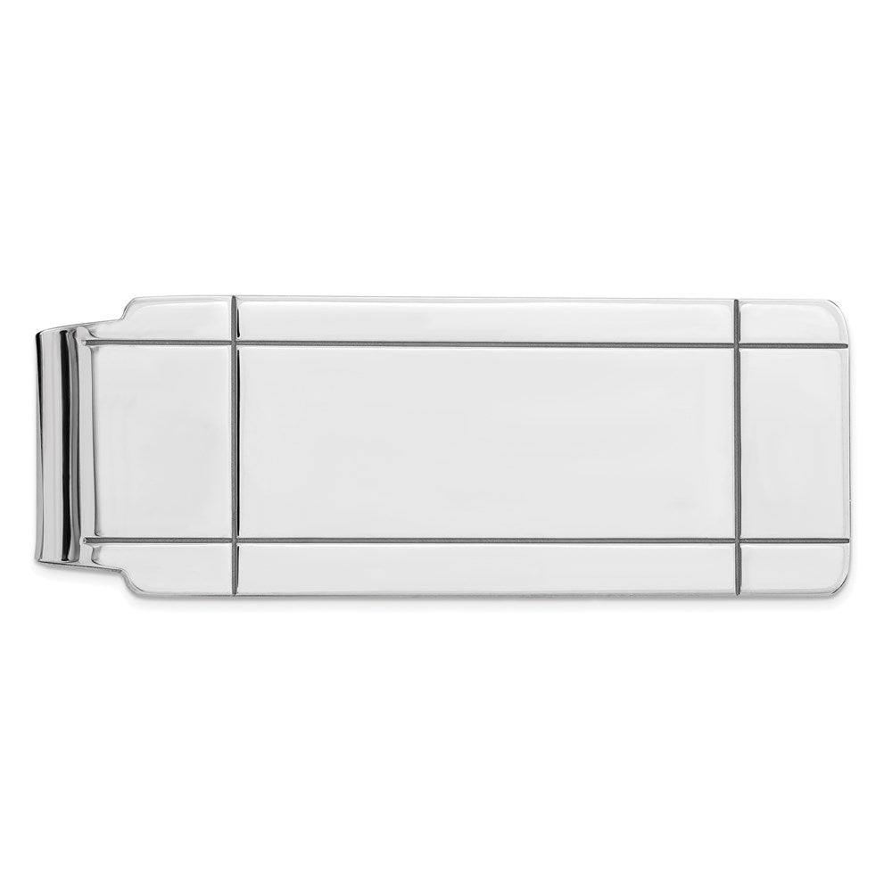 Sterlingsilber Rhodiniert Geldklammer