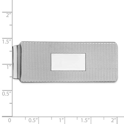 Sterlingsilber Rhodiniert Geldklammer