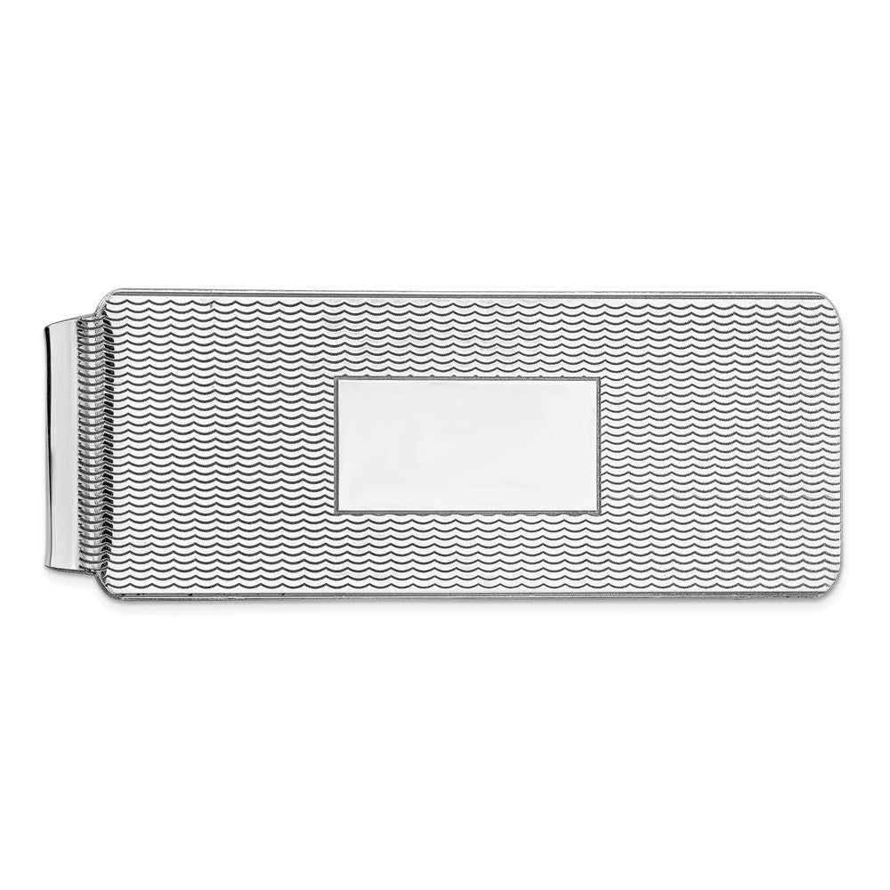 Sterlingsilber Rhodiniert Geldklammer