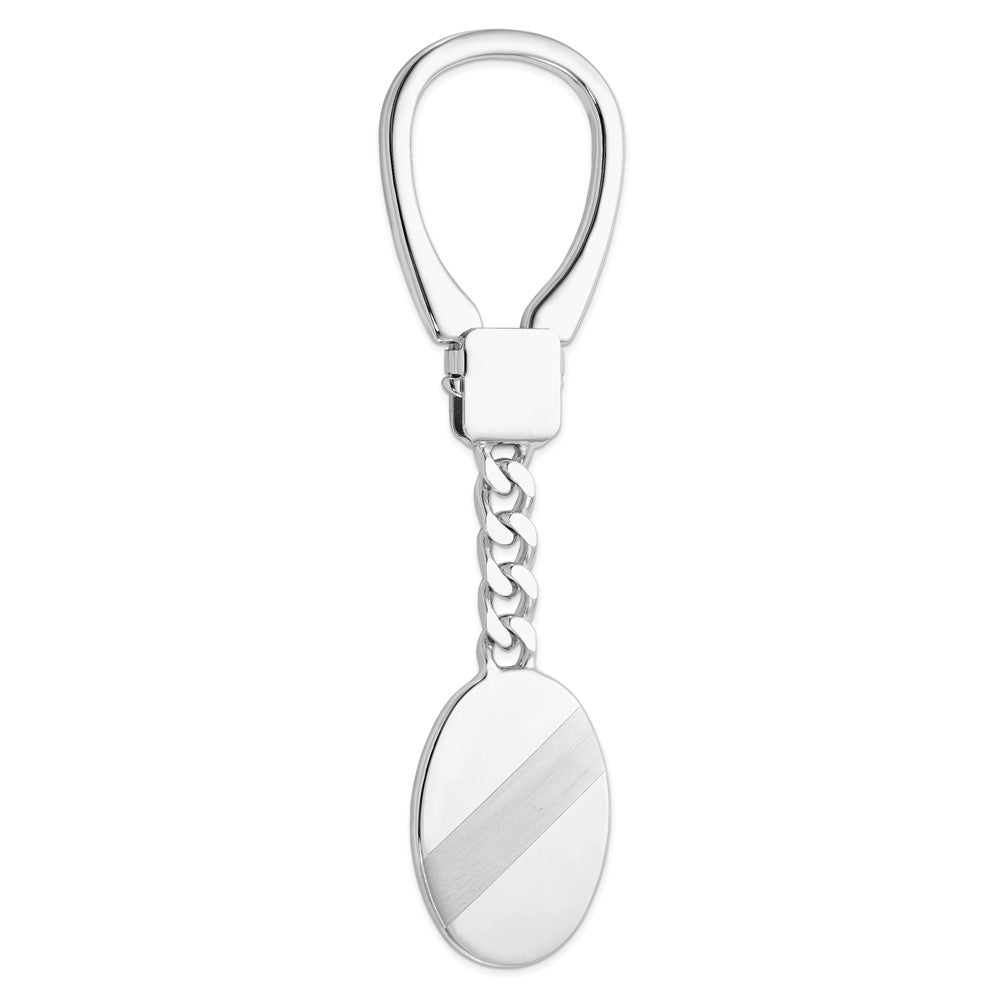 Sterlingsilber Rhodiniert Gebürstet & Poliert Key Kette